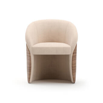 Caracole Fleur Wood Back Dining Armchair