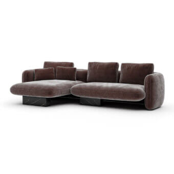 Caracole Overlap Dark Taupe Sectional