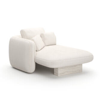 Caracole Overlap Ecru Chaise Lounge