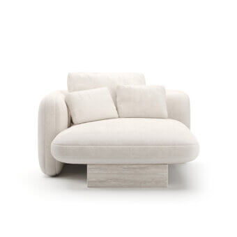 Caracole Overlap Ecru Chaise Lounge