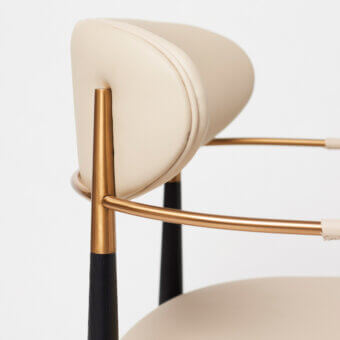 Interlude Home Cidra Armchair - Matte Black