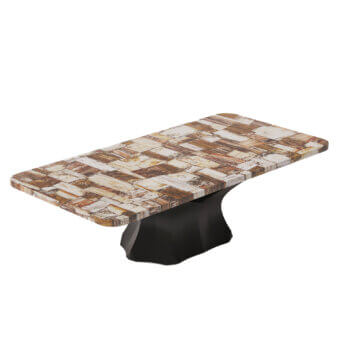 Pierre Mason Arboresce Petrified Wood Coffee Table