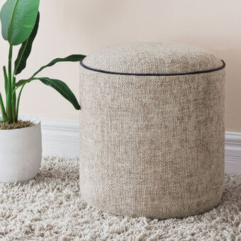 Eastern Accents Alma Textured Ottoman