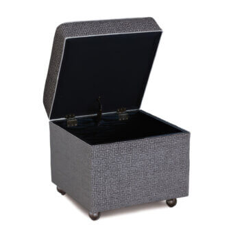 Eastern Accents Amal Greek Key Storage Ottoman