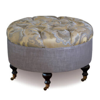 Eastern Accents Amal Round Ottoman