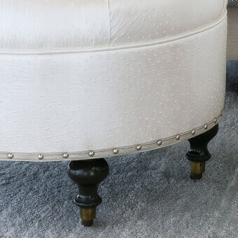 Eastern Accents Danae Faux Ostrich Ottoman