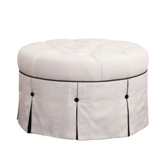 Eastern Accents Dominique Pleated Ottoman