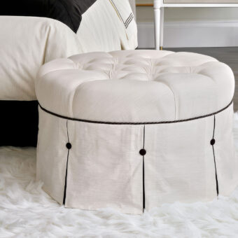 Eastern Accents Dominique Pleated Ottoman