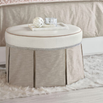 Eastern Accents Emmeline Pleated Skirt Ottoman