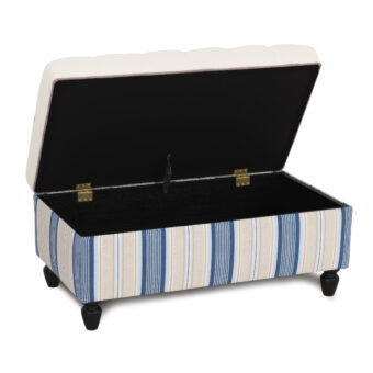 Eastern Accents Filly White Storage Ottoman