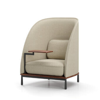 Stellar Works Arc High Back Lounge Chair With Table