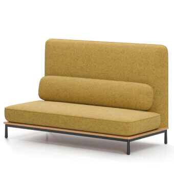 Stellar Works Arc Two-Seater High Back Middle Sofa
