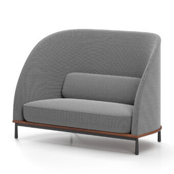 Stellar Works Arc Two-Seater High Back Sofa