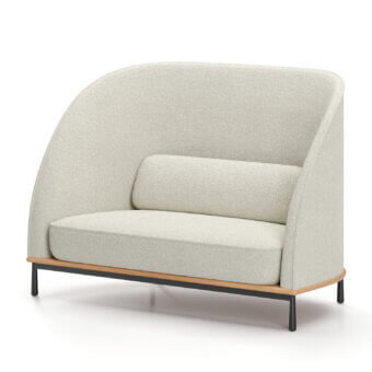 Stellar Works Arc Two-Seater High Back Sofa