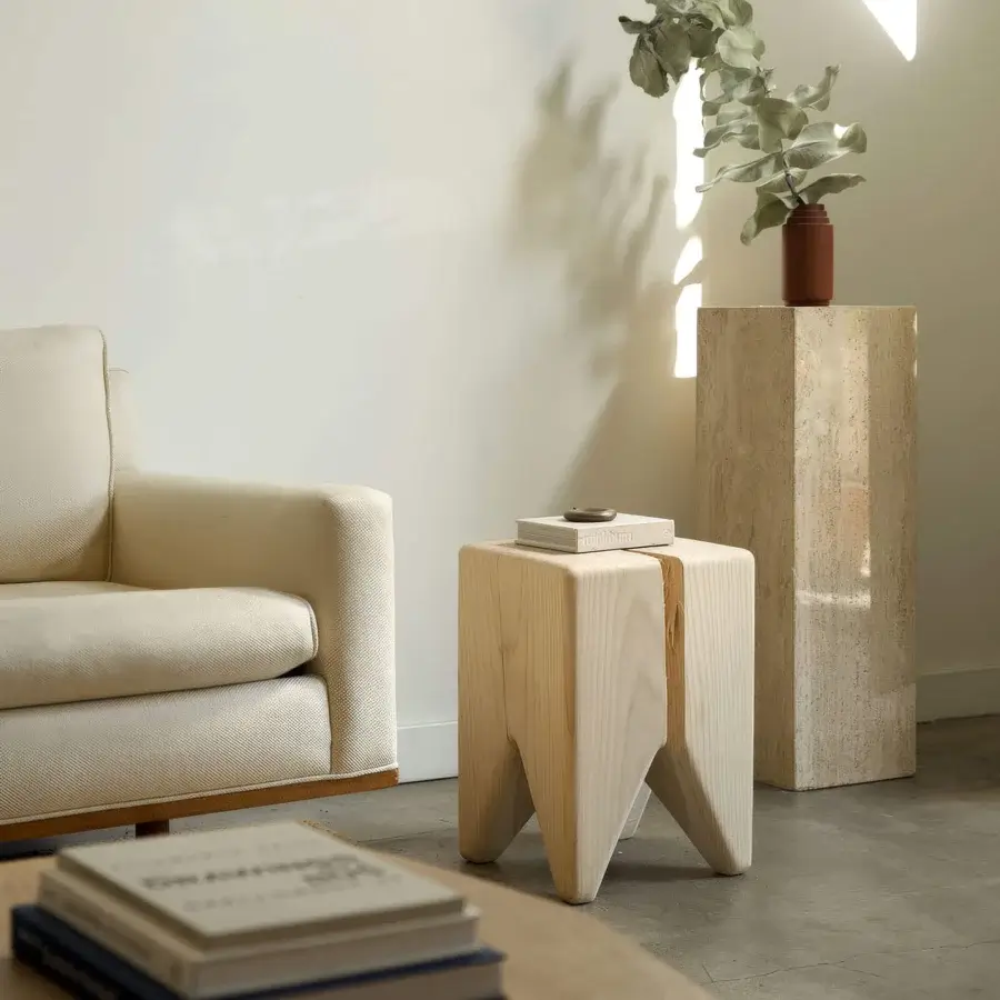 Kalon Stump Side Table & Sculptural Stool #2
