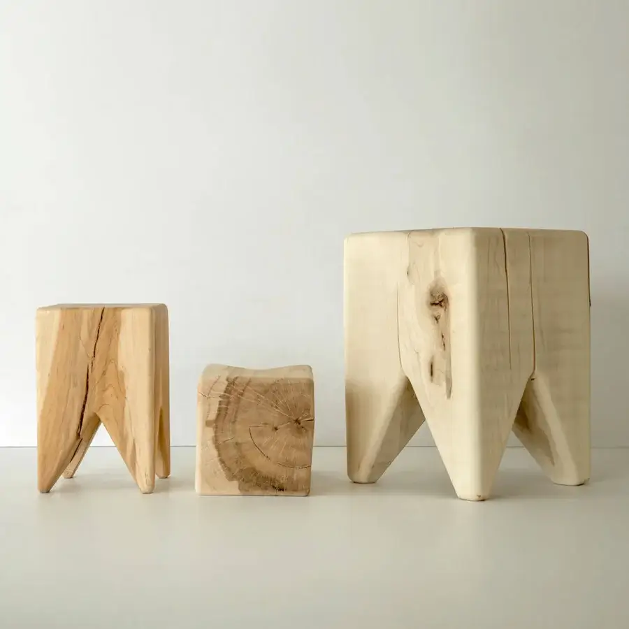 Kalon Stump Side Table & Sculptural Stool #7