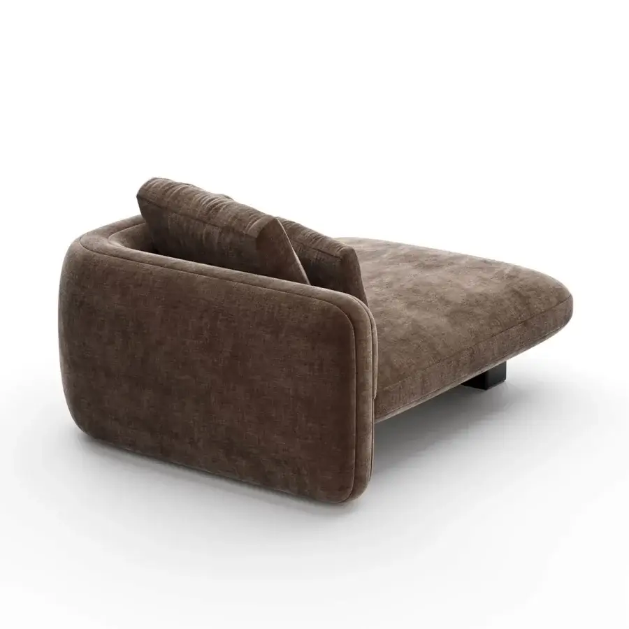 Caracole Overlap Dark Taupe Chaise Lounge #3