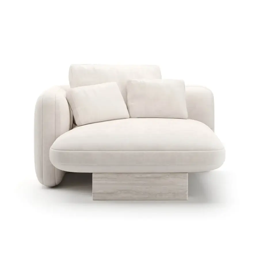 Caracole Overlap Ecru Chaise Lounge #2