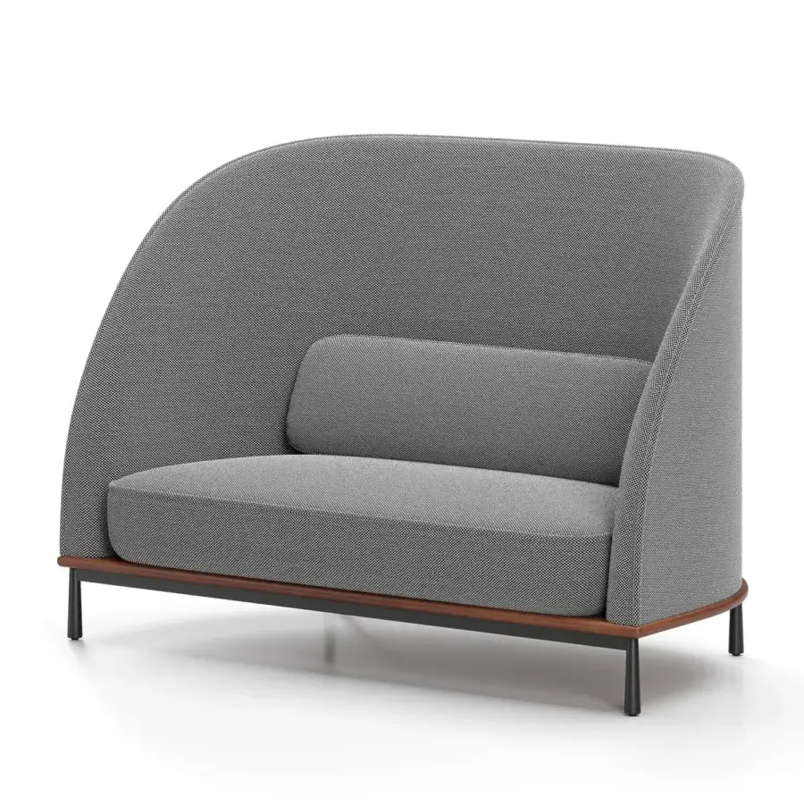 Stellar Works Arc Two-Seater High Back Sofa #1